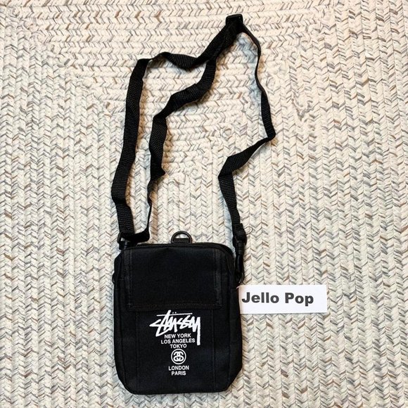 Stussy Handbags - ⭐️ Stussy black crossbody shoulder handbag bag